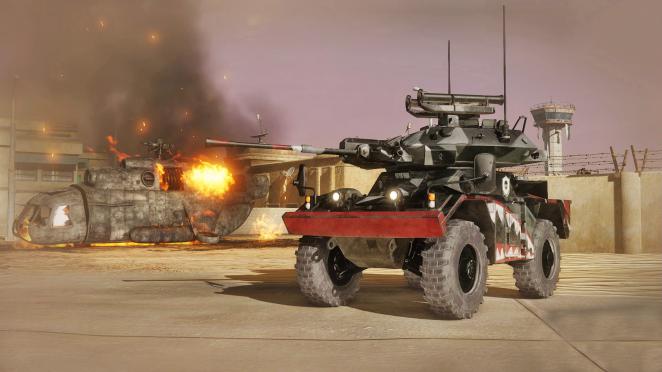 In Armored Warfare sind nicht nur Kettenfahrzeuge dabei, ebenso gibt es im Spiel schwergepanzerte Spähfahrzeuge auf Rädern.