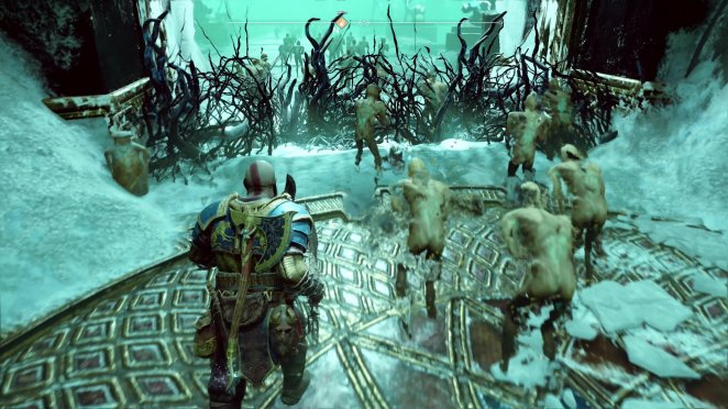 Mit den Chaosklingen entfernt ihr die Dornen in Helheim.