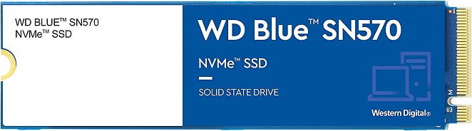 WD Blue SN570 NVMe SSD intern 2 TB (für Kreativprofis, 1-monatige Mitgliedschaft bei Adobe Creative Cloud, M.2 2280 PCIe Gen3 x 4 NVMe SSD, Lesen bis zu 3.500 MB/s, Dashboard)