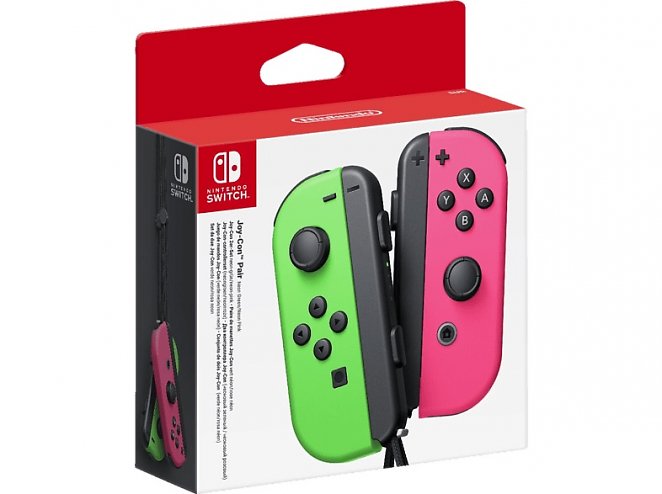 NINTENDO Switch Joy-Con 2er-Set Controller Neon-Grün/Neon-Pink