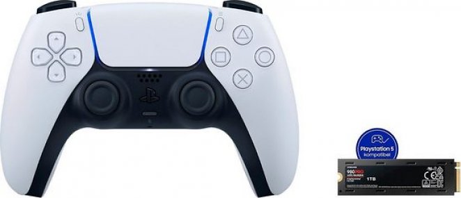 PS5-Controller Sony Dualsense Wireless + Samsung SSD 980 Pro 1TB Heatsink