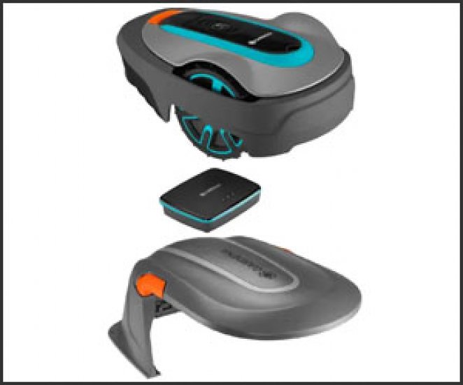 GARDENA Mähroboter smart SILENO life 750 m² Set mit LONA Technologie + gratis Garage