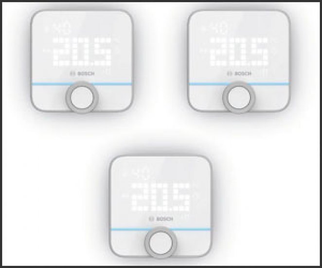 Bosch Smart Home Raumthermostat II 230 V - 3er-Set für Fußbodenheizungen