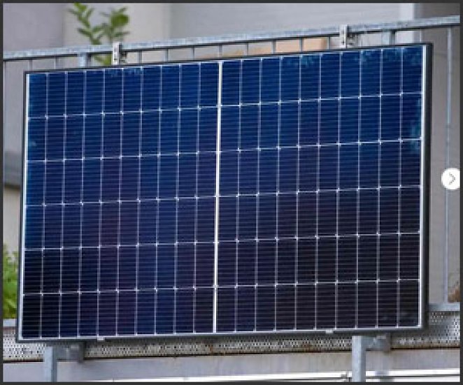 EET Solar LightMate Balkon - Balkonkraftwerk mit Balkonhalterung (430Wp)