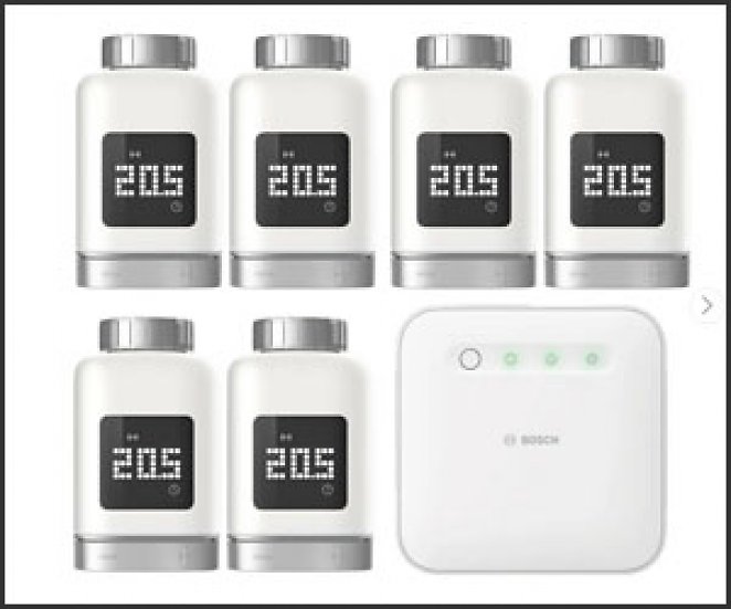 Bosch Smart Home - Starter Set Heizung II mit 6 Thermostaten