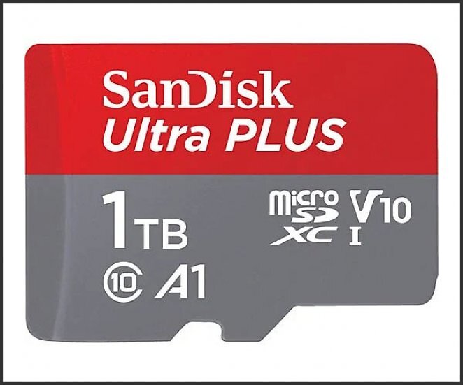 SANDISK Ultra® PLUS microSDXC™‐UHS‐I‐Karte, Micro-SDXC Speicherkarte, 1 TB, 160 MB/s (kompatibel mit Nintendo Switch)
