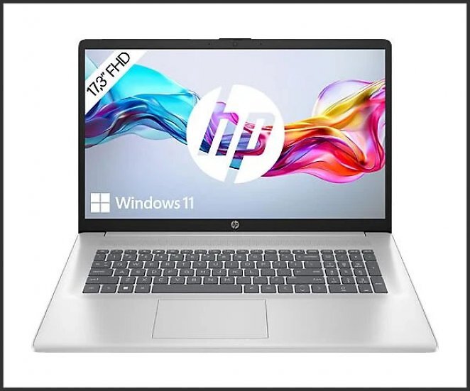 HP Notebook mit 17,3 Zoll, Intel Celeron N4120, 8 GB RAM, 512 GB SSD Windows 11 Home (64 Bit)