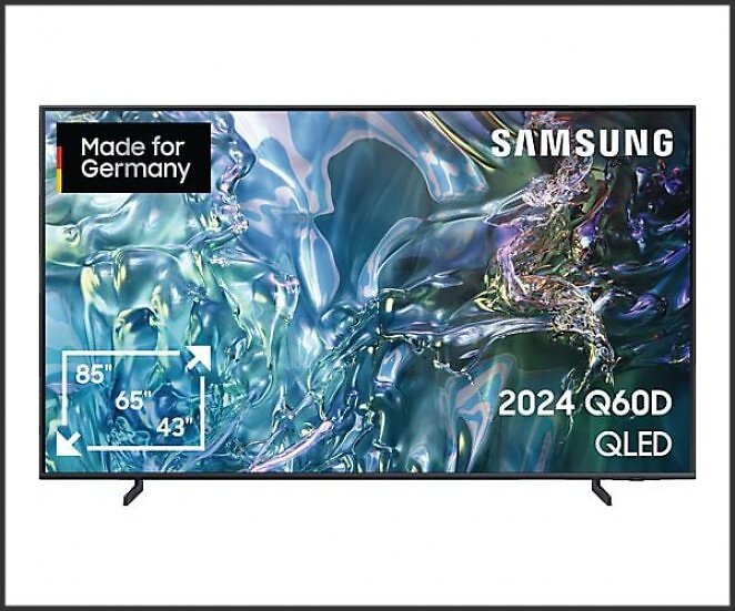 SAMSUNG GQ65Q60D QLED TV (Flat, 65 Zoll / 163 cm, UHD 4K, SMART TV, Tizen)