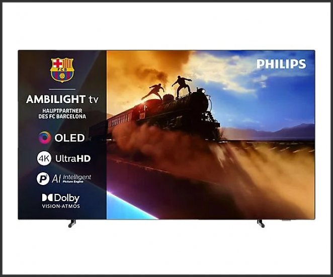 PHILIPS 55OLED760/12 OLED Ambilight TV (Flat, 55 Zoll / 139 cm, UHD 4K, SMART TV, Ambilight)