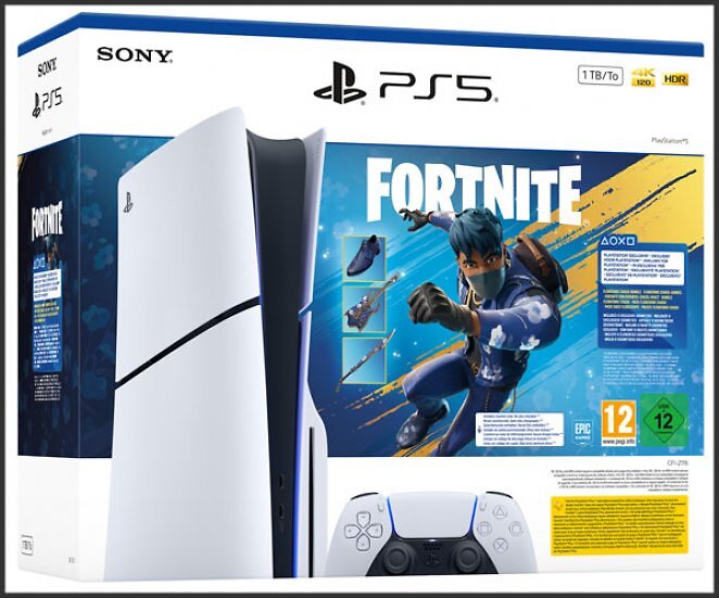PlayStation 5 Slim mit Laufwerk - Fortnite Flowering Chaos Set