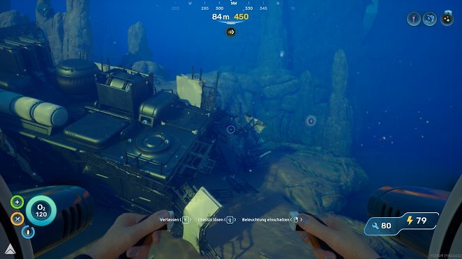 Rechts im Bild seht ihr den Eingang zu Nahemas Bunker, gegenüber des Schiffswracks.