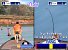 Während Spieler 2 schon Fische ins Boot zieht, sucht Spieler 1 noch den idealen Platz.