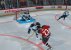Der Goalie hat bei diesem 
Schuss aus kurzer Distanz keinerlei Chance.