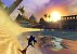 <strong>Sonic und die geheimen Ringe</strong> - Gleich zu Beginn von Sonic und die geheimen Ringe meistert ihr ein wunderschönes Strand-Level. Dabei sorgen besonders die Sonnenuntergänge für ordentlich Urlaubsreife.