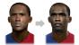 Samuel Eto'o vom FC Barcelona in PES 2009 (links) und PES 2010.