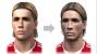 Fernando Torres von Liverpool FC in PES 2009 (links) und PES 2010.