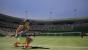 Einzigartig. Angelique Kerber geht beim Schlag ab und an extrem tief in die Hocke. Schön, dass die Entwickler diesen Signature Move eingebaut haben. Dieser Screenshot stammt übrigens aus der manuellen Wiederholung, die sich nach jedem Ballwechsel über das Optionsmenü aufrufen lässt.&nbsp;