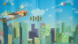 Yoshi's Crafted World: Welt 9 - Level 1: Flughöhenflug (Match): Hoch genug müsst ihr fliegen, um die erste Blume dieses Match-Levels zu erreichen.