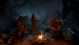 Die drei bisher bekannten Klassen Barbar, Zauberer und Druide im Charakterauswahlbildschirm, der stilistisch nicht zufällig an Diablo 2 erinnert. (4)