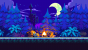 Die Welt ist noch in Ordnung, Shovel Knight döst auf seinem Sack voller Beute.