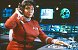 Kommunikationsoffizierin Uhura kurz vor der berüchtigten Wörterbuch-Szene