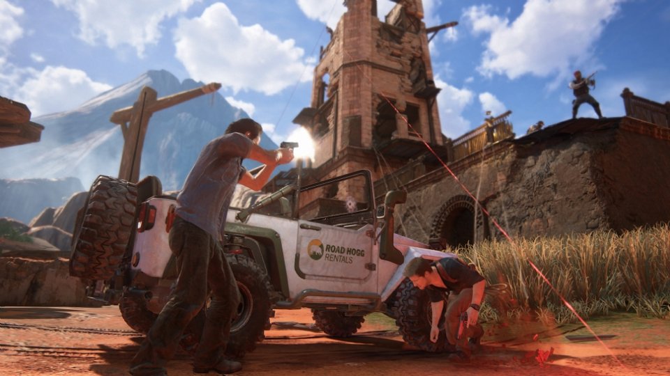 Uncharted 4 bietet noch mehr spielerische Freiheit als seine Vorgänger. Das Madagaskar-Level könnt ihr vollkommen eigenständig im Jeep erkunden.