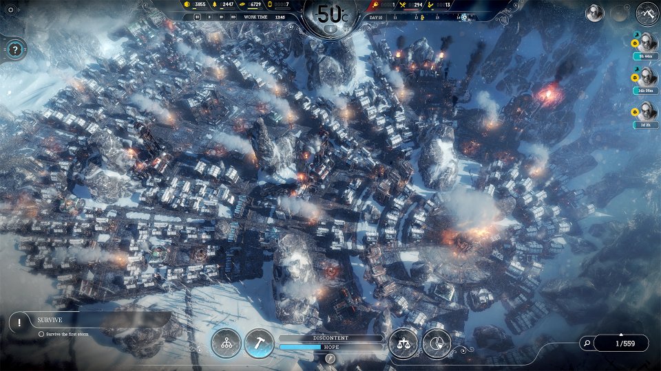 Frostpunk wurde nach dem Launch um drei DLCs erweitert, einer davon erzählt unter anderem die Vorgeschichte der Eiszeit-Apokalypse.