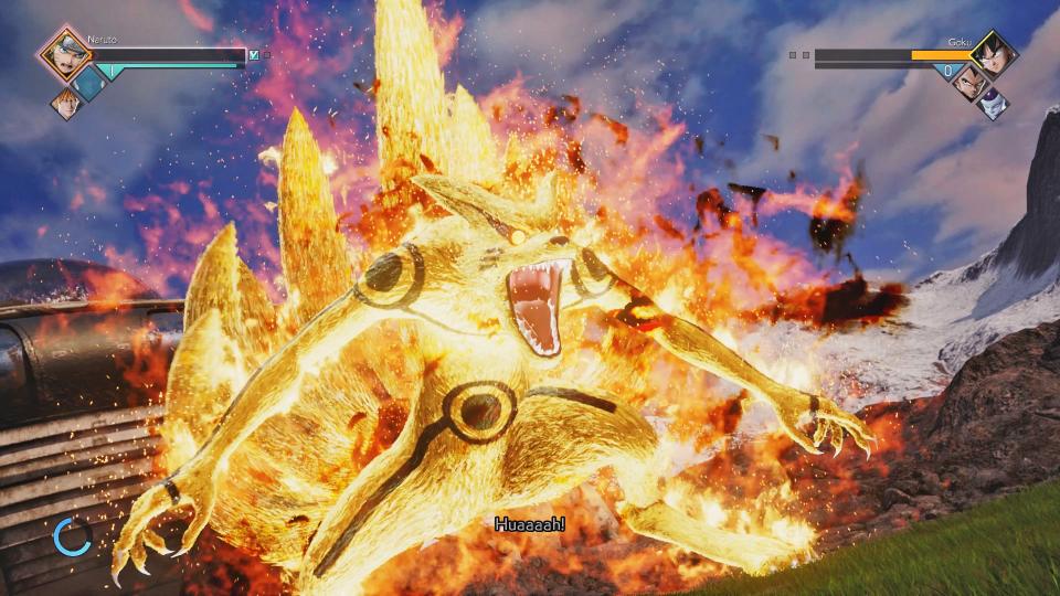 Naruto beschwört Kurama und vernichtet damit seinen Gegner. Solche mächtigen Attacken sind immer wieder schön anzusehen.