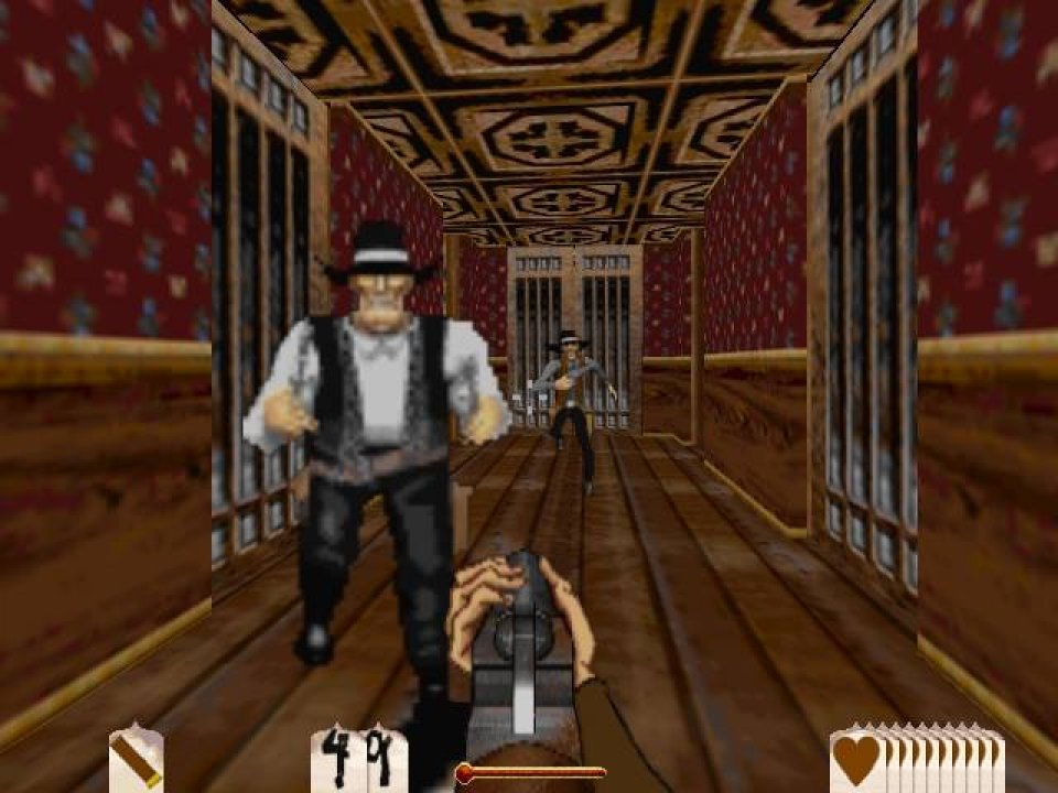 Als Outlaws erschien, waren 3D-Beschleunigerkarten bereits auf dem Vormarsch. Spiele wie Quake 2, Turok und Jedi Knight erschienen im gleichen Jahr und zeigten, was technisch möglich war.