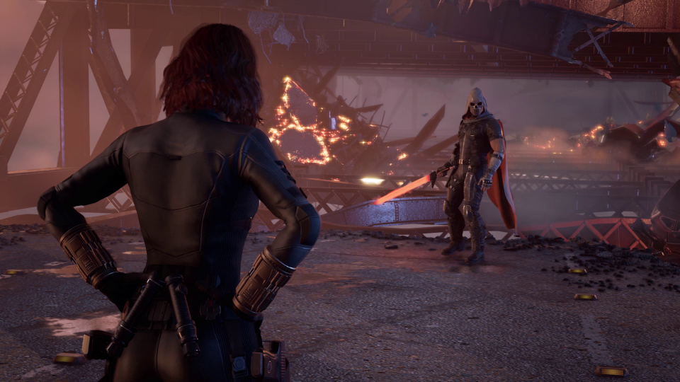 Die Bosskämpfe haben uns besonders gut gefallen. Hier treffen der Taskmaster und Natasha Romanoff aufeinander, so wie im nächsten MCU-Film Black Widow.