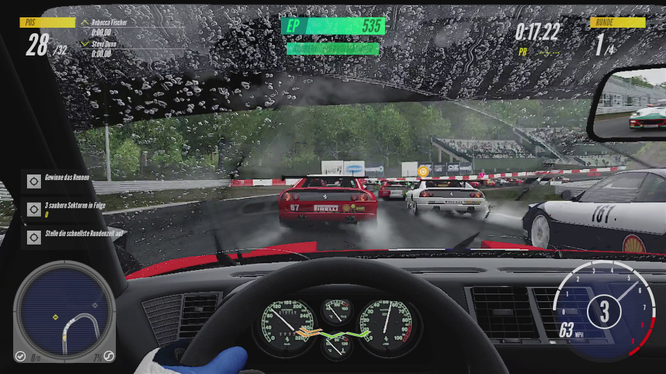 Grafisch ist Project Cars 3 eine herbe Enttäuschung, egal ob die Fahrzeugdetails, Strecken oder Wettereffekte. Zusätzlich gibt es immer wieder starke Grafikfehler und Framerate-Einbrüche.