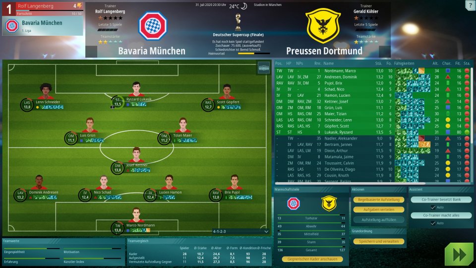 In We Are Football wird Realismus groß geschrieben. Auch in Karrieren, die über 30 Jahre dauern, sollen namhafte Vereine wie Dortmund oder München sportlich relevant bleiben.