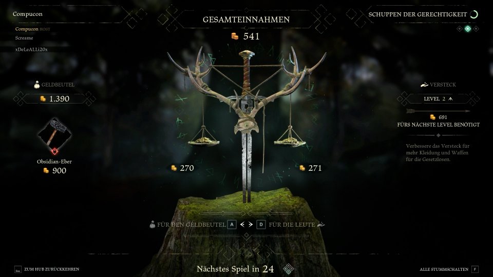 Großzügigkeit wird in Hood: Outlaws &amp; Legends nicht wirklich belohnt. Wer Gold an das Volk abdrückt, bekommt dafür lediglich ein paar Skins.