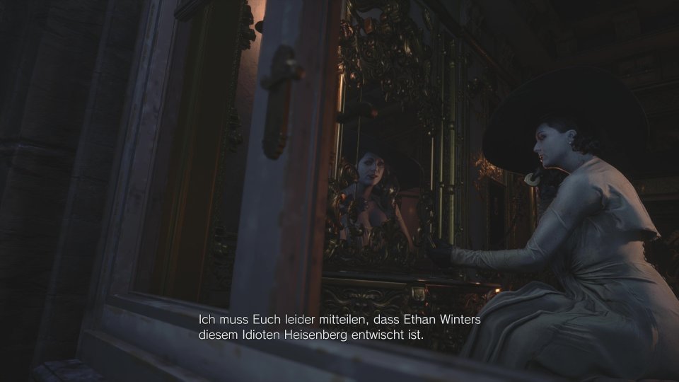 In Lady Dimitrescus Gemächern schnappt ihr euch einen wichtigen Schlüssel.