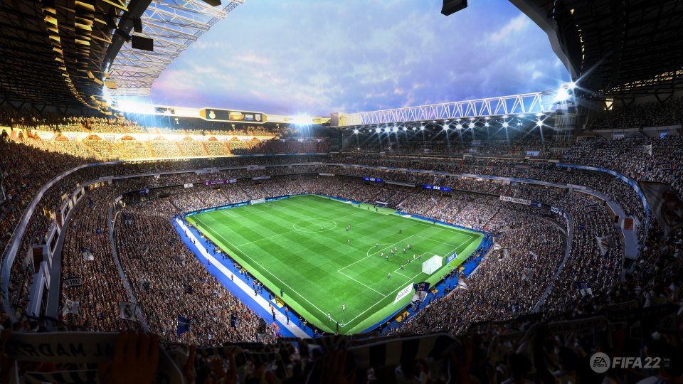 Noch mehr Stimmung im Stadion: Fußballtempel wir das Santiago Bernabeu in Madrid machen in FIFA 22 richtig was her!