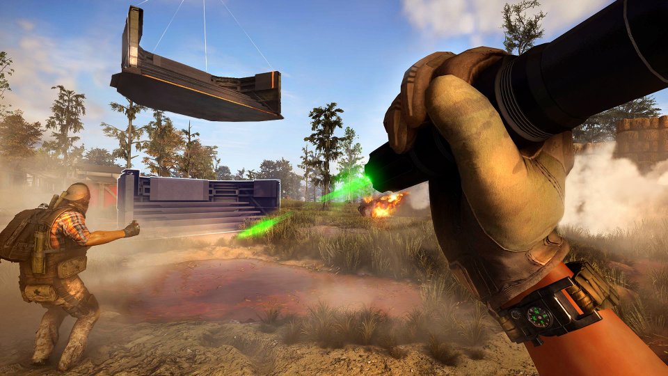 Alles Gute kommt von oben! In Frontline können das auch mal mobile Deckungen oder ganz Sniper-Türme sein.
