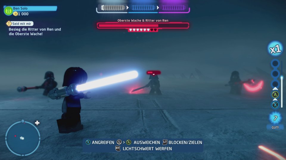 In Duellen rückt die Kamera näher an die Spielfigur heran. Das sieht cool aus, erschwert in engeren Gebieten aber auch mal die Übersicht.&nbsp;