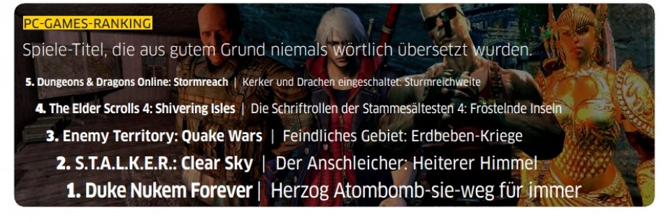 Alberne Kästen wie unser Ranking machten uns damals einen Heidenspaß. Oft wurden sie aber erst am letzten Abgabetag gestrickt und sorgten deshalb für Stress: 'Hey wer macht das Ranking? Muss in einer Stunde raus! Ich war letzte Ausgabe schon, diesmal macht's einer von euch!'