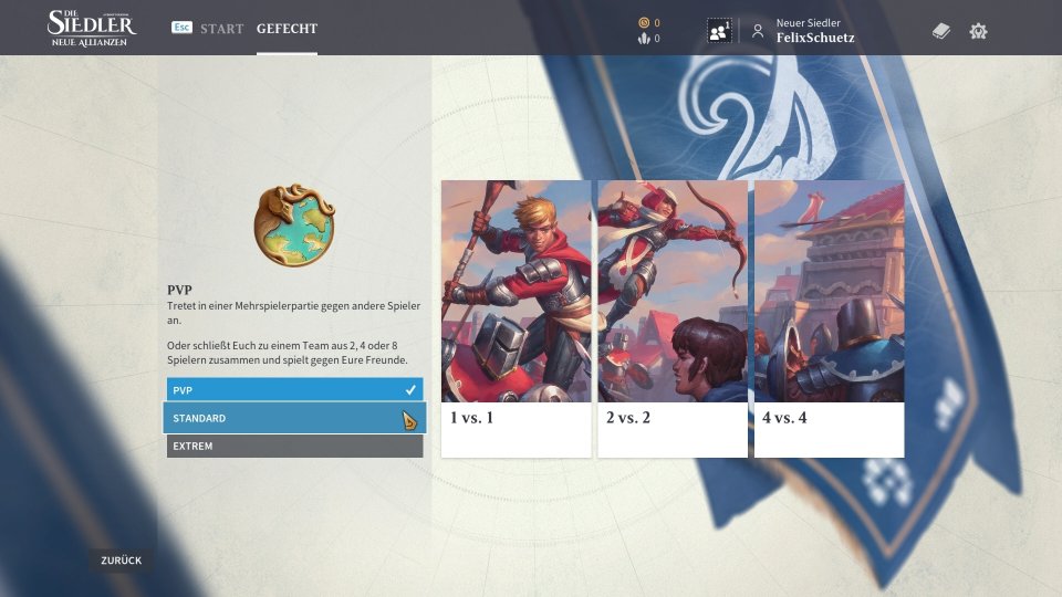 Egal ob ihr Gefechte gegen die KI oder im PvP gegen echte Spieler loszieht: Auf typische Optionen müsst ihr verzichten, es gibt nicht mal eine Map-Auswahl.