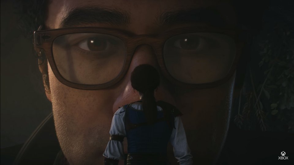Der frisch enthüllte Charakter Dave wird gespielt vom britischen Comedian Richard Ayoade (IT Crowd). Im gezeigten Bild blickt er auf die winzige namenlose Heldin. Wie es zu dieser Situation kam, ist schwer zu sagen.