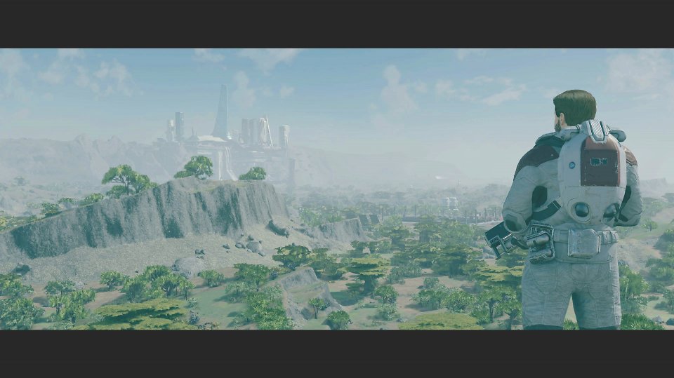 Blick auf die Hauptstadt New Atlantis - geschossen mit dem Photo Mode
