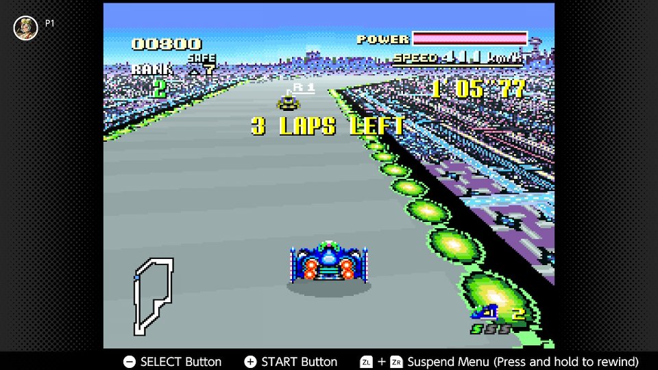 Der erste Teil von F-Zero in der Online-Bibliothek von Nintendo