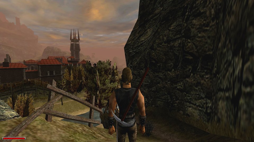 Gothic 1 Ausblick auf das alte Lager