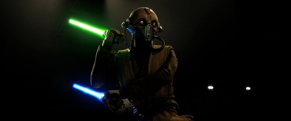 Die Jedi-Padawan Tel-Rea ist einer der vorgefertigten Gefährten, die im Laufe der Handlung zum Team stoßen.