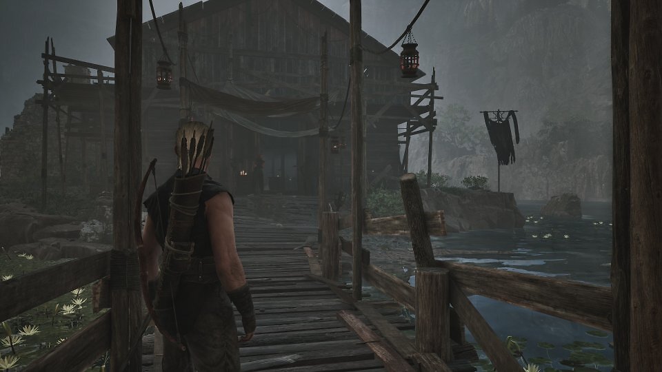 Mitten auf dem See findet ihr die Taverne von Silas.