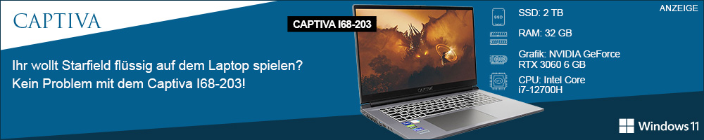  Gaming-Laptop Captiva I68-203