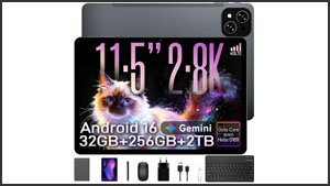 Tabwee T12 Pro (11 Zoll, 2.800 x 1.840, 120 Hz, 256 GB ROM, 4 Jahre Garantie, viel Zubehör (Maus, Tastatur, Stift uvm.))